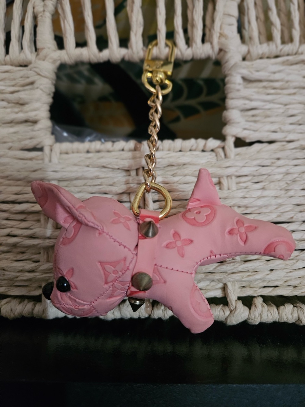Pink Puppy Keychain Charm - Accessories
